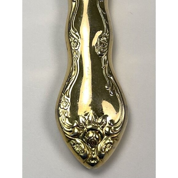 VTG Lot 7 INTERNATIONAL SILVER Abbey Rose Gold Electroplate Modern Hollow KNIFE - Picture 2 of 5